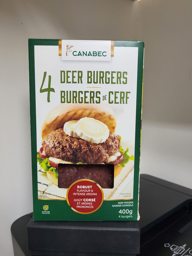 Canabec deer burgers