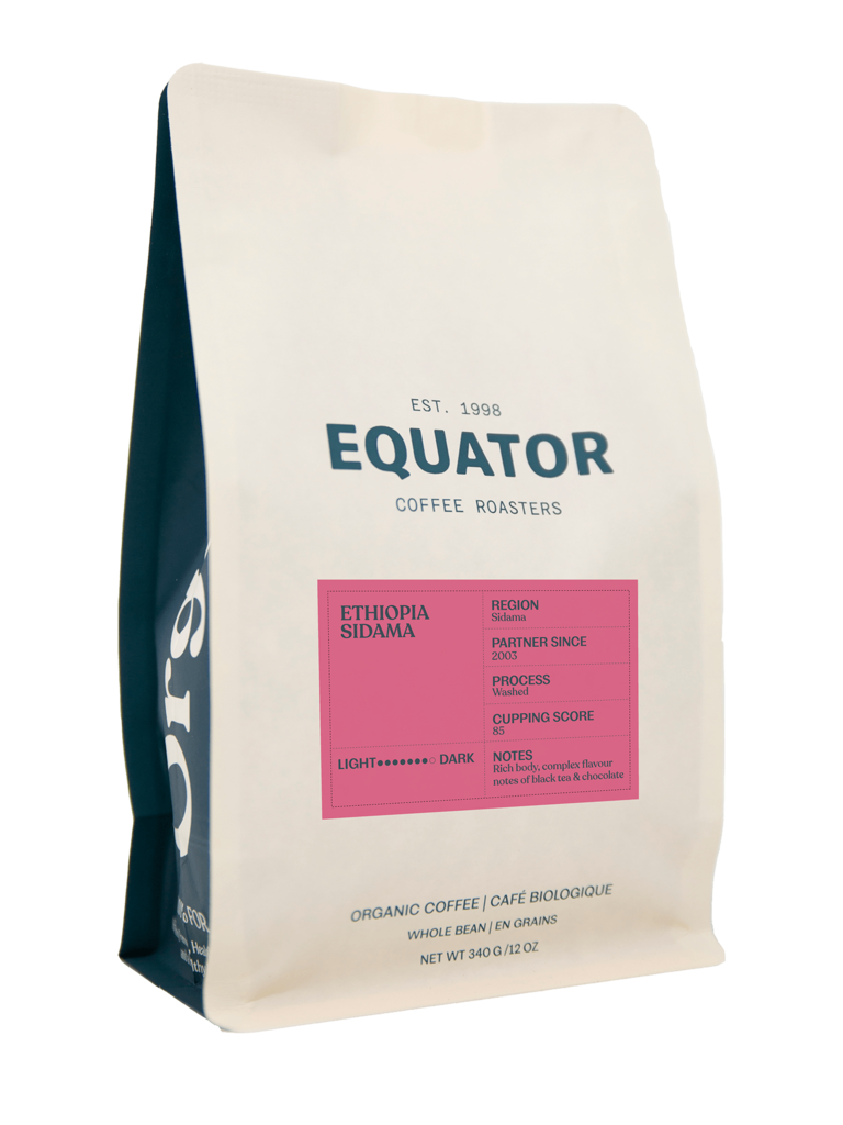 Equator Organic Coffee - Ethiopia Sidama, whole beans