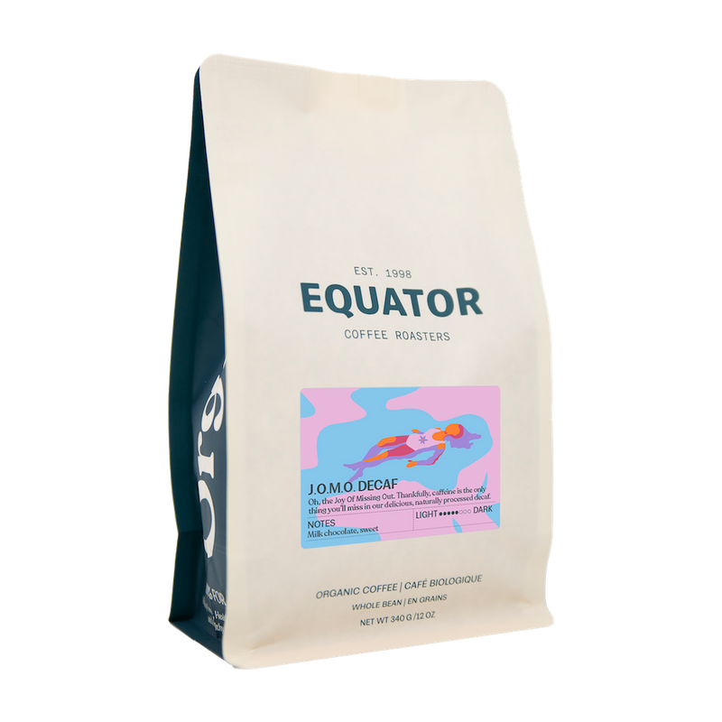 Equator Organic Coffee - JOMO Decaf, whole beans