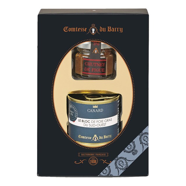 Comtesse du Barry - Duo Box: Bloc of Duck Foie Gras & Fig Chutney