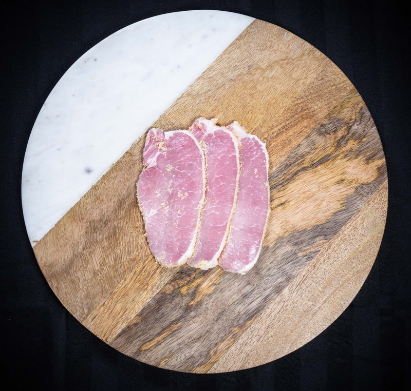 Peameal Bacon, sliced