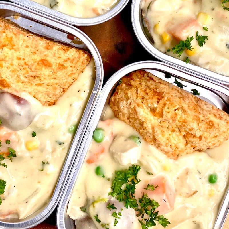 Take Another Bite - Chicken Pot Pie with Cheddar Biscuits