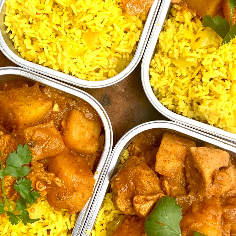 Take Another Bite - Mild Chicken Curry with Spiced Rice Pilaf