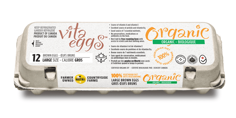 Vita Eggs - Organic Large Brown Eggs