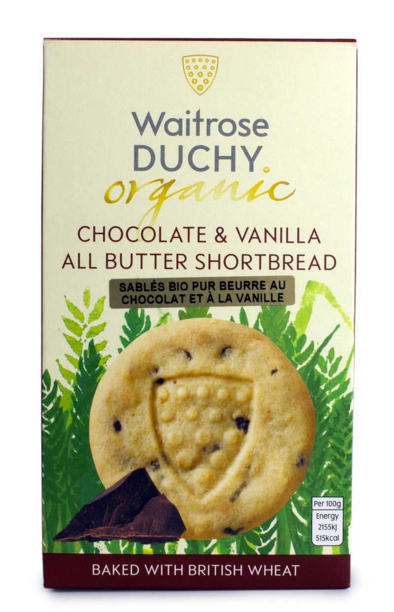 Waitrose - Duchy Organic Chocolate & Vanilla Shortbread